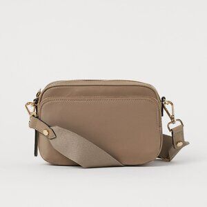 New HM Small Shoulder Bag Crossbody, Purse Taupe